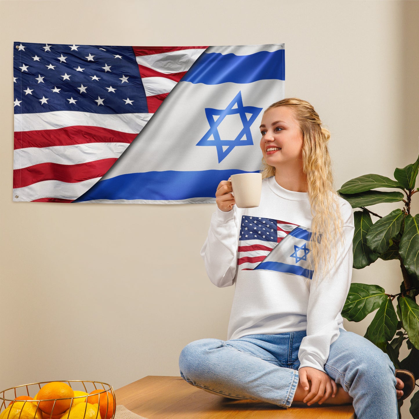 United States / Israel Full Size Flag