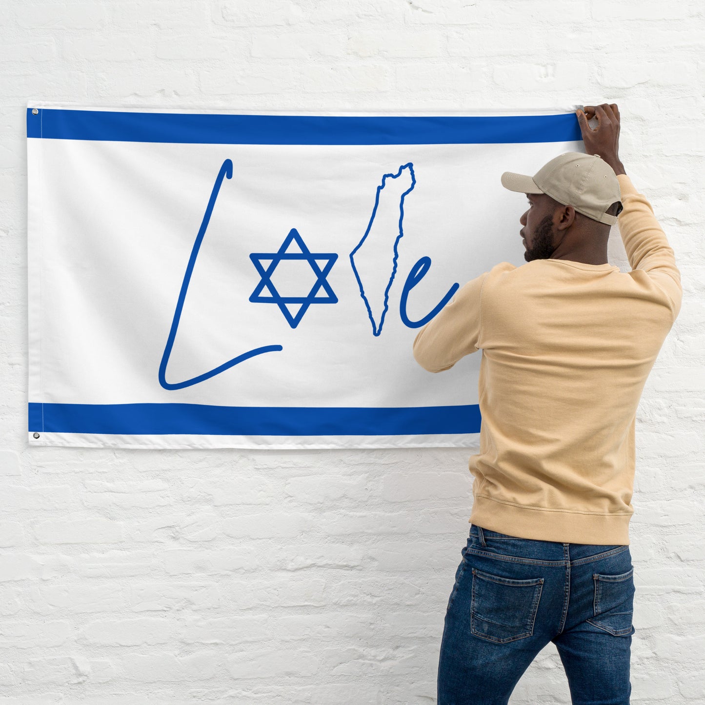 Love Israel Full Size Flag