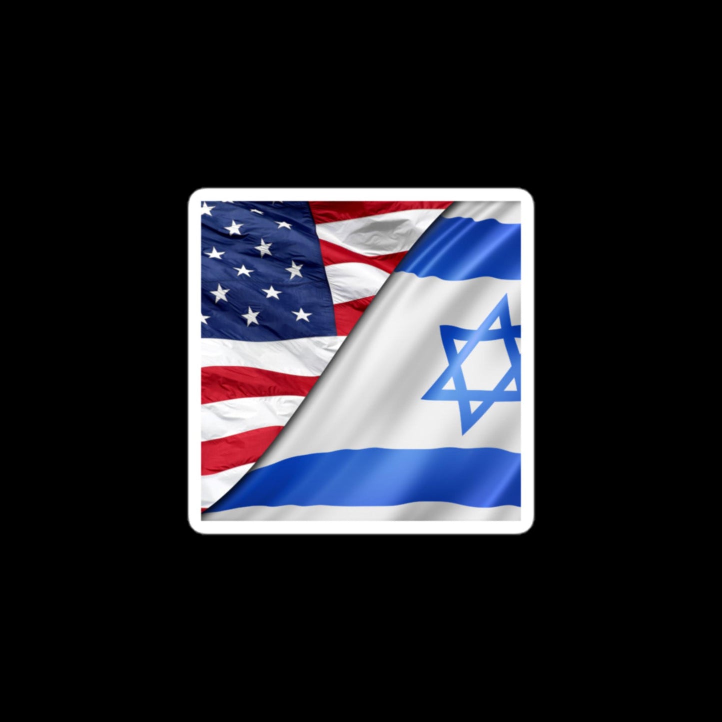 American X Israeli Flag Sticker